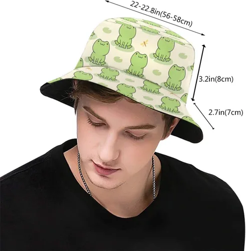Vista 3 de Sombrero de pescador unisex para mujeres y hombres, plegable, reversible, sombrero de pescador, para exteriores, verano, viajes, playa