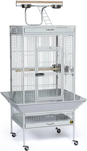 Vista 10 de Productos en hierro forjado Prevue para mascotas, selecta jaula de aves, negro Hammertone 3151BLK, negro (Black Hammertone) Jaula de acero