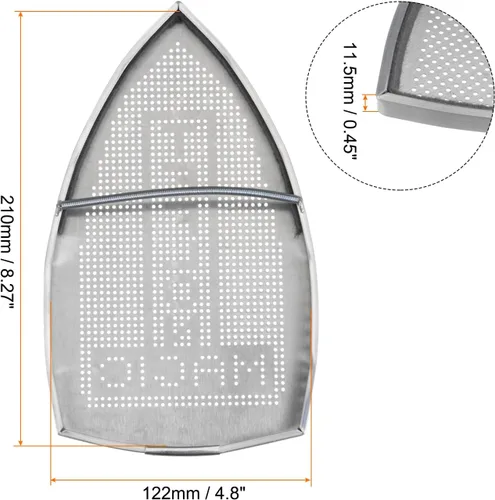 Vista 2 de HARFINGTON 2pcs Cubierta de hierro antiadherente Zapato de hierro eléctrico de aluminio Herramienta asistente de hierro Único de hierro Accesorio