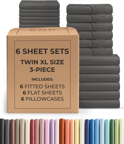 Vista 210 de Pack of 2, Twin Size 3 Piece Sheet Set - Breathable & Cooling - White