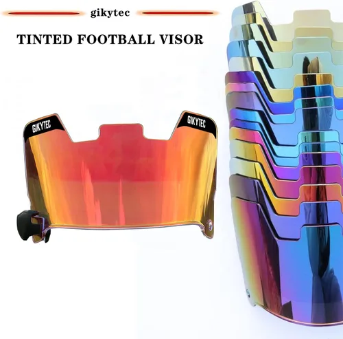Vista 4 de Visera de fútbol GIKYTEC Youth Football Helmet Visera resistente a los arañazos, bloqueo UV, visera de protección facial para casco de fútbol