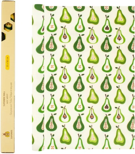 Vista 11 de SUPERBEE Envolturas reutilizables de cera de abeja para alimentos, rollo de cera de abeja XL (35 x 13 pulgadas), papel de envoltura de abejas