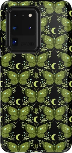 Vista 273 de Casely Funda para Galaxy S9 Postura de cadáver Yoga de esqueleto Diseño protector delgado esencial de doble capa