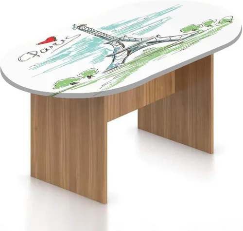 Vista 14 de XISUNYA Mantel ajustable ovalado, decoración de París, funda de poliéster elástico, diseño de horizonte de la ciudad de París con estampado Eiffel