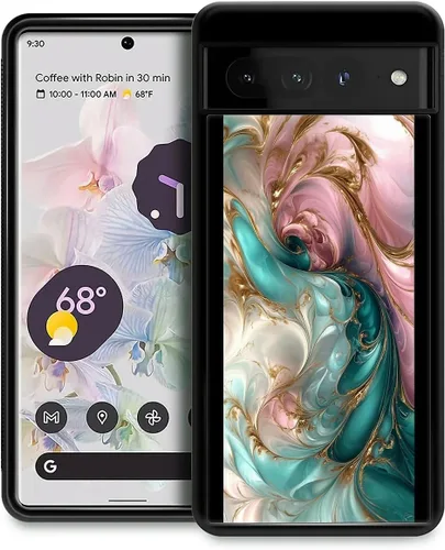 Vista 262 de Compatible con Google Pixel 4A 5G Mobile Case Creative Acrylic Back Panel Silicona Edge Case Slim Protección Especialmente para Google Pixel 4A 5G