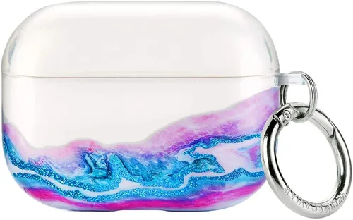 Vista 25 de Velvet Caviar Funda compatible con AirPods Pro de 2ª y 1ª generación, bonita funda protectora dura para mujer, diseño de lunares azules y aguamarina