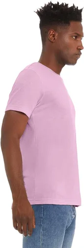 Vista 3 de Bella + Canvas - Camiseta de manga corta unisex con cuello redondo, 3413c, L, Lila