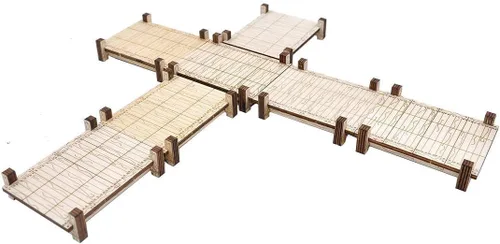 Vista 3 de Battle Ship Terrain + D&D Bridge, Muelle, Pasarela Set para Calabozos y Dragones, Pathfinder, D&D y RPG de mesa