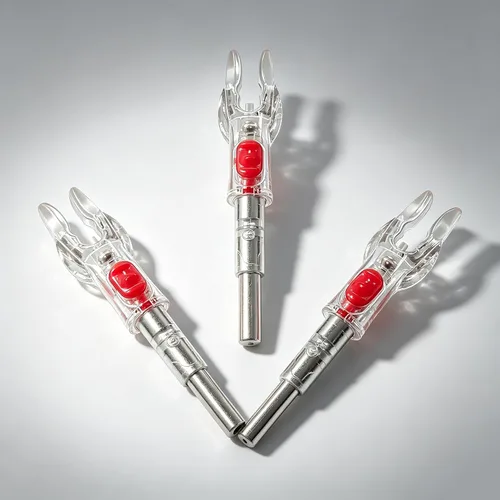 Vista 3 de 6 Pack X Lighted Arrow Nocks LED Archery Nocks for .204" 5.2mm Shafts Auto-Illuminated LED with ON/OFF Switch, High Visibility, Impact Resistant