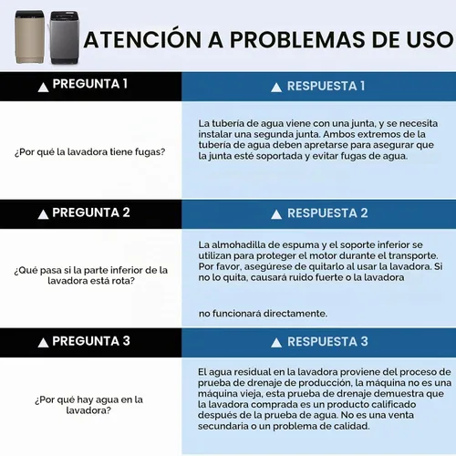 Vista 8 de Lavadora completamente automática con pantalla LED, bomba de drenaje portátil de 17.7 libras, 10 programas y 8 niveles de agua seleccionados, ideal