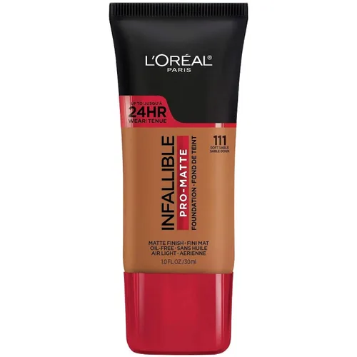 Vista 44 de L'Oreal Paris Cosmetics Makeup Infallible Pro-Matte - Base líquida de larga duración, True Porcelain, 1 onza líquida.