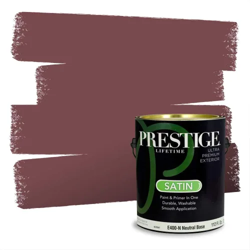 Vista 435 de Prestige Paints Pintura exterior e imprimación en uno, 1 galón, plano, coincidencia comparable de Valspar* Amber Rose*