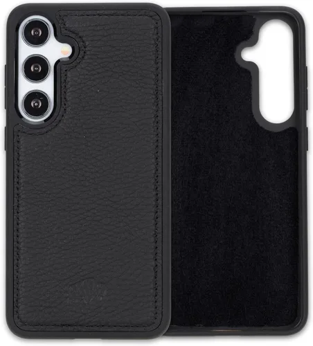 Vista 29 de BLACKBROOK Funda de piel de alta calidad a presión compatible con Samsung Galaxy S24, elegante funda de cuero de grano completo con la máxima
