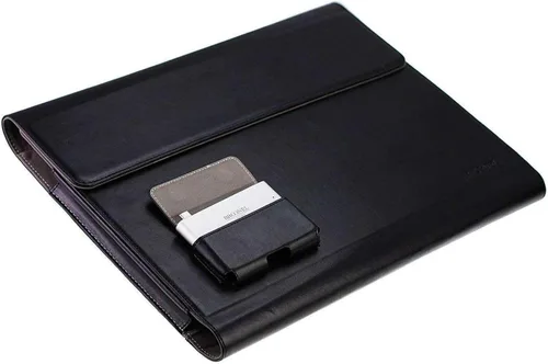 Vista 4 de Funda tipo folio de piel negra compatible con CHUWI UBook Pro 12.3 pulgadas 2 en 1 Tablet