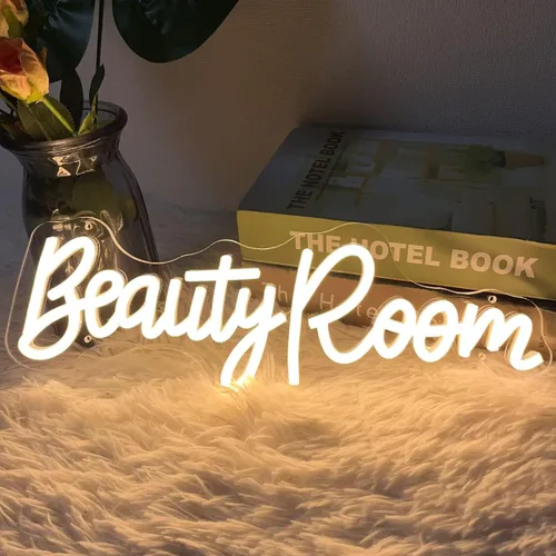Vista 5 de Letrero de neón para sala de belleza para spa, sala de belleza, cejas de uñas, estudio de salón LED, decoración de arte de pared para tiendas