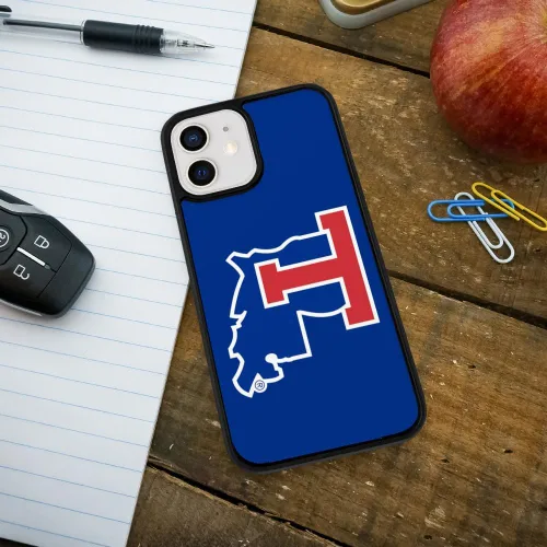 Vista 4 de Louisiana Tech University Bulldogs - Carcasa protectora de goma híbrida para iPhone 12 Pro y 12 de Apple