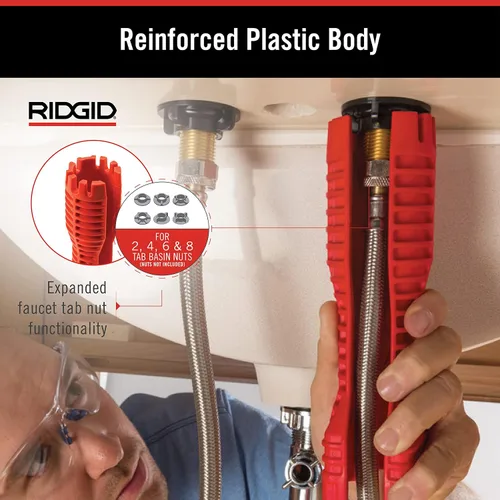 Vista 3 de RIDGID 57003 EZ Change Llave de Fontanería para Instalación y Remoción de Grifos