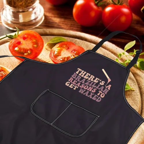 Vista 2 de CENWA Delantal de esteticista para técnico de uñas, jefe de cera, salón de cosmetología, especialista en cuidado de la piel, regalo de belleza