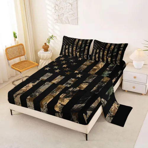 Vista 20 de Erosebridal Juego de sábanas con diseño de gato tamaño individual, sábana encimera Kawaii Garfield para niños y niñas, sábanas con huellas de patas