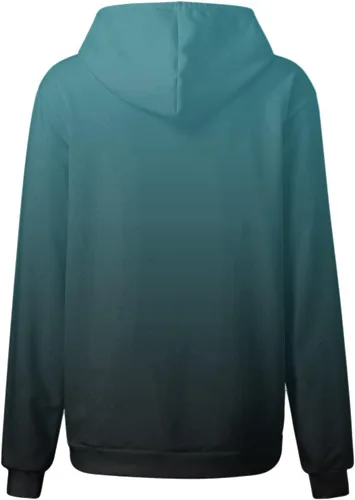 Vista 24 de Ceboyel Sudaderas de gran tamaño para mujer, teñido anudado, manga larga, sudaderas con capucha, ajuste holgado, ropa de moda para adolescentes
