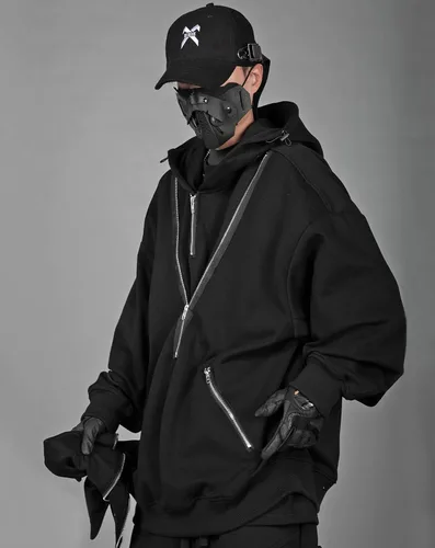 Vista 3 de Niepce Inc Sudadera con capucha japonesa para hombre