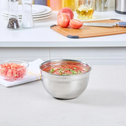 Vista 9 de Restaurantware Met Lux - Cuencos de metal de 2 cuartos de galón, 1 cuenco de harina alemán profunda, resistente a la corrosión, apto