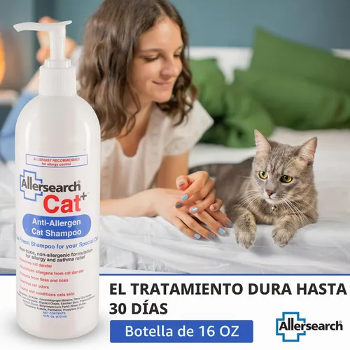 Vista 3 de Allersearch Champú para gatos antialérgenos Cat+