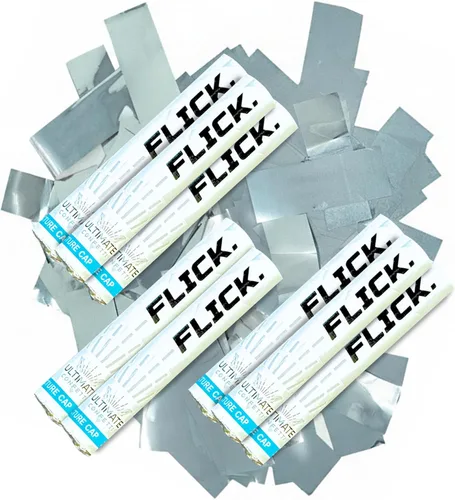 Vista 19 de Ultimate Confetti - Paquete de 8 varitas de confeti azul bebé - Palitos de mano de 6 pulgadas de papel de seda biodegradable para bodas, cumpleaños