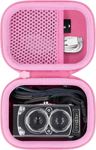 Vista 10 de Estuche para Cámara para Cámara Vintage Mini Digital CHUZHAO, Compatible con Cámara Compacta Retro de Estilo TLR Portátil Pequeña de Autofoco