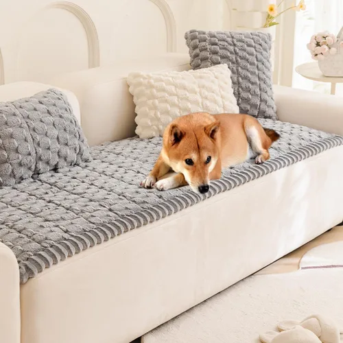 Vista 11 de Gumfolk Fundas de sofá de felpa para mascotas, lavables, protectores de sofá para cojines, fundas protectoras de muebles aptas para perros
