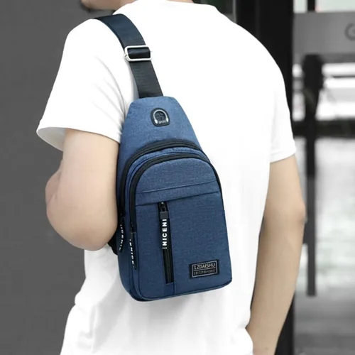 Vista 4 de MUHBIJO 1 bolsa bandolera para hombre, bolso cruzado, mochila antirrobo, bolsa cruzada de hombro para hombres y mujeres