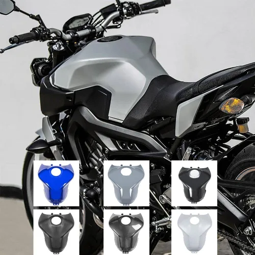 Vista 2 de Cubierta de tanque de combustible para motocicleta compatible con Yamaha MT-09 FZ-09 MT09 FZ09 2013 2014 2015 2016 2017 2018 2019 2020 protector