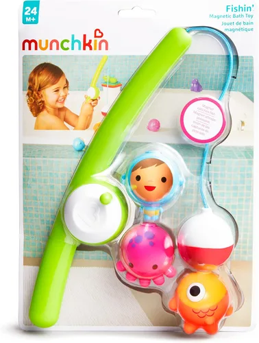 Vista 5 de Munchkin® Fishin'™ - Juguete magnético de baño para bebés y niños pequeños, juego de 4 piezas