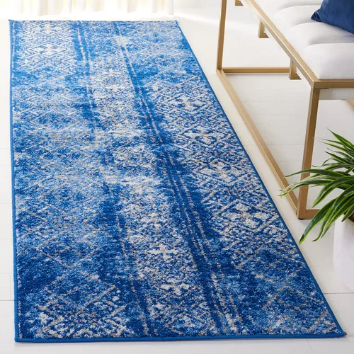 Vista 23 de SAFAVIEH Alfombra de área 8x10 - Colección Adirondack - Grande - Negro y plateado, diseño marroquí bohemio, no suelta pelusa y fácil de limpiar