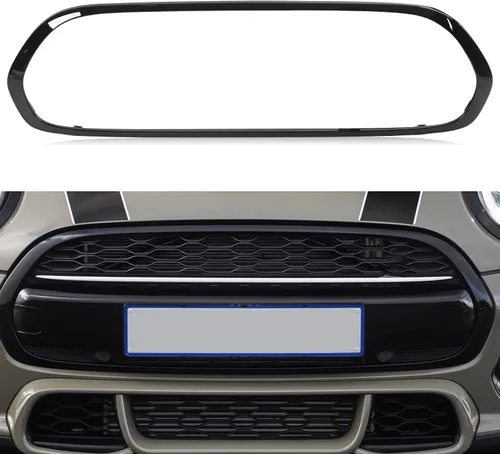Vista 2 de Aramox Rejilla de parachoques delantero Surround Cover Trims Gloss Black Reemplazo para Mini F55 F56 F57 One S JCW 2014 UP