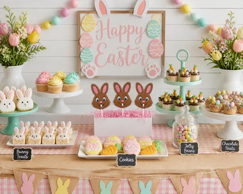 Vista 5 de Molde de caramelo de chocolate con piruleta de conejo de Pascua feliz 884