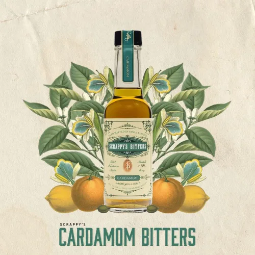 Vista 2 de Scrappy's Bitters, Cardamomo, paquete de 2 botellas