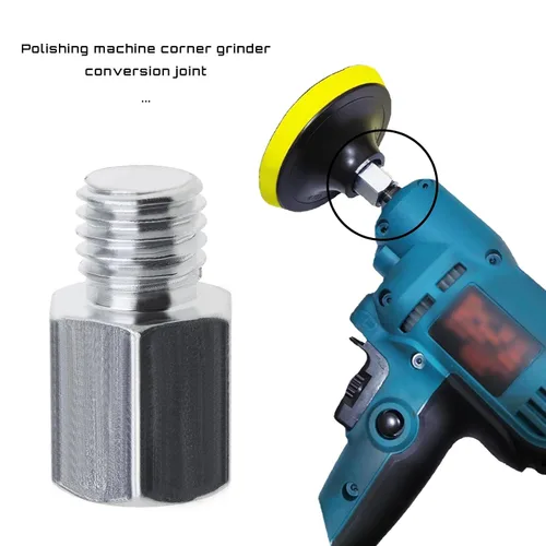 Vista 2 de Adaptador de rosca hembra M10 a rosca macho M14 para amoladora angular, pulidora de brocas, adaptador de convertidor, adaptador de convertidor
