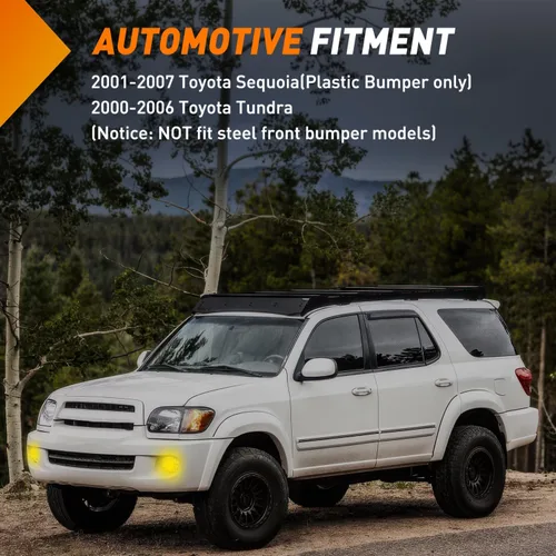 Vista 7 de Nilight Conjunto de luces antiniebla Compatible con 2001 2002 2003 2004 2005 2006 2007 Toyota Sequoia 2000-2006 Tundra