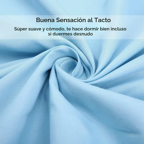 Vista 4 de Juego de sábanas de diseño estampado clásico - Juegos de sábanas con bolsillo profundo ultra suave y transpirable., Microfibra, Celeste (Baby Blue)