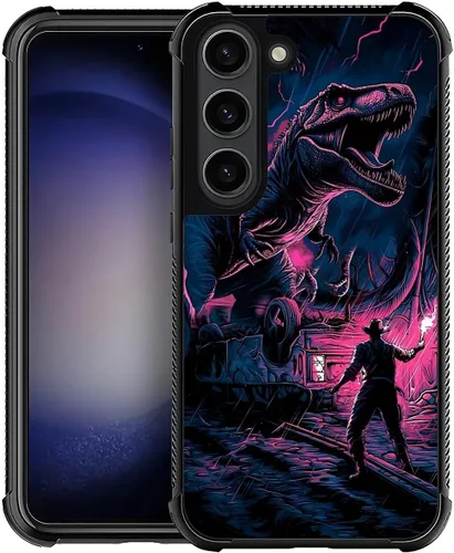 Vista 56 de Funda compatible con Samsung Galaxy S23, diseño de elefantes africanos, diseño increíble a prueba de golpes, antiarañazos, carcasa trasera