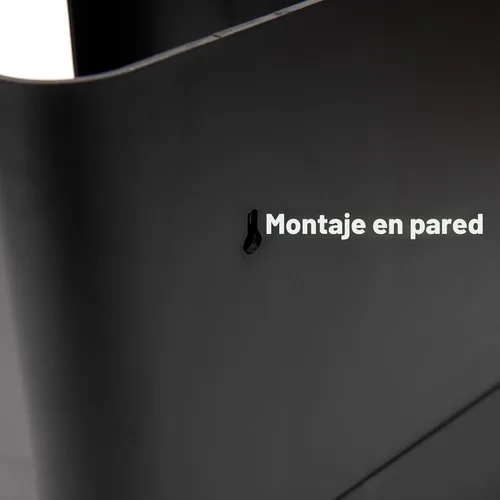Vista 4 de Mind Reader "Flume" Organizador con 6 compartimientos para condimento y tazas, ninguno , Negro