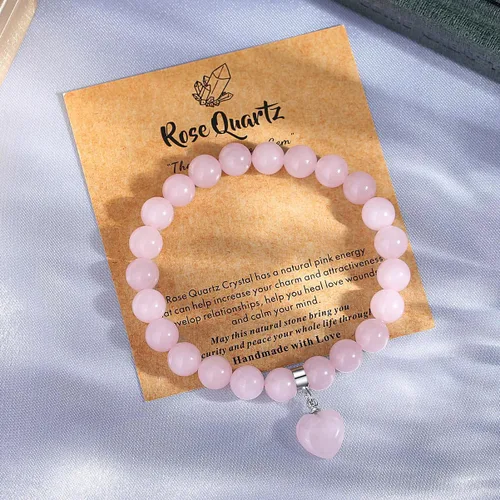 Vista 2 de MAIBAOTA Pulsera de ansiedad para aliviar el estrés, pulseras curativas naturales para mujeres y hombres, pulsera de cuentas de piedras preciosas