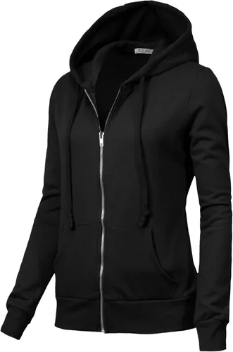 Vista 2 de OLLIE ARNES Sudadera con capucha y cremallera completa para mujer - Chaqueta de manga larga