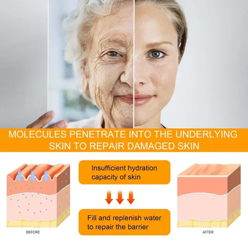 Vista 4 de Crema de ojos con péptido 5D, crema reparadora de ojos antienvejecimiento para ojeras e hinchazón, reducción diaria de arrugas, hidratante ligero