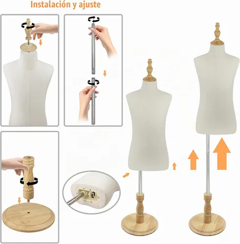 Vista 8 de Forma de maniquí infantil para niños de 2 a 3 años