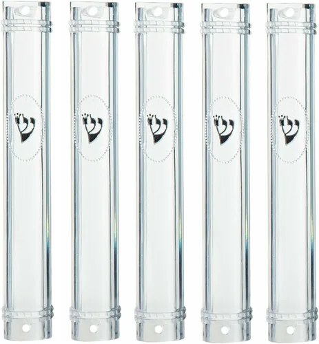 Vista 16 de SUPER STAM MEZUZAH CASE Holder (shidell) - Espinillera plateada semirunda de plástico semircular de goma impermeable corcho lote de 5
