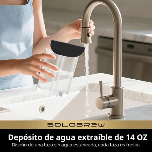 Vista 4 de CHULUX SoloBrew - Cafetera de una sola porción para cápsulas K Cup