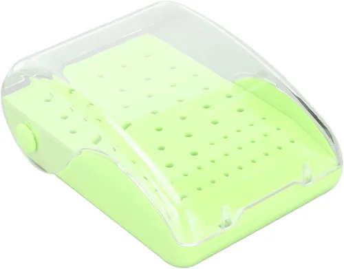 Vista 9 de Brrnoo Bur - Organizador de estuches autoclavables, soporte de fresas de 60 agujeros con funda de cubierta, soporte para fresas, taladro de fresas