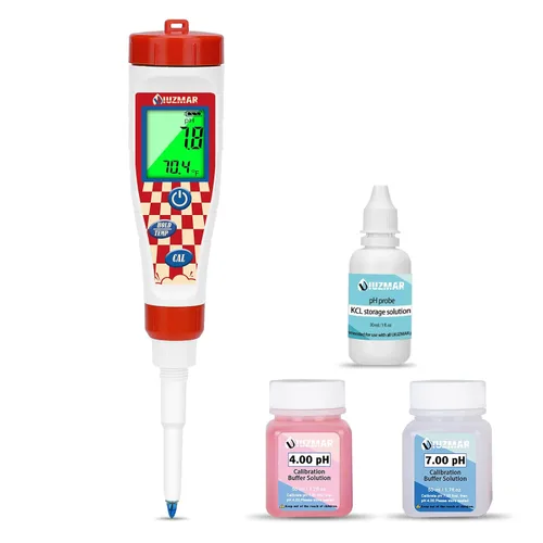 Vista 7 de UIUZMAR Medidor de pH inteligente para alimentos Kit de prueba de pH para masa madre y masa de pan Sensor de lanza profesional Probador de alimentos